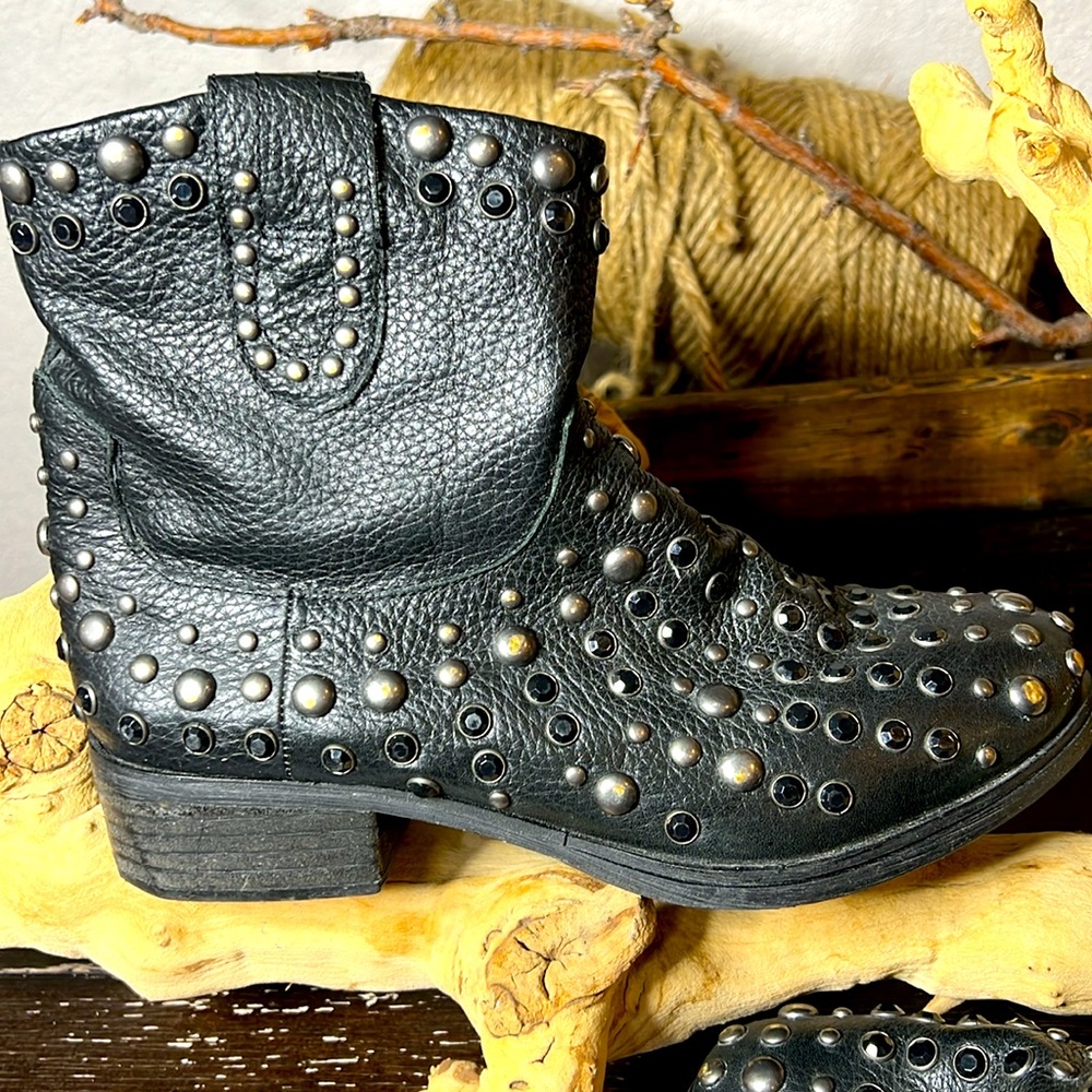MIA Limited Edition black studded boots